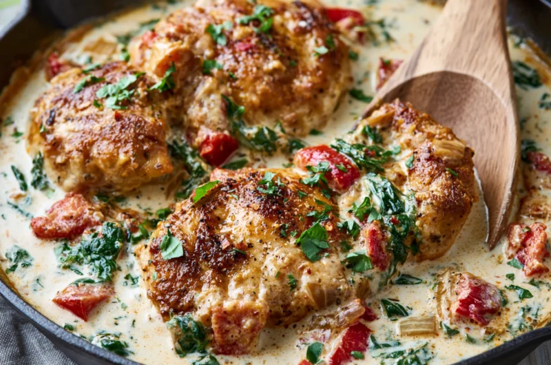 Easy Creamy Tuscan Chicken Recipe