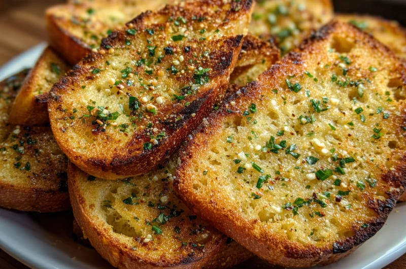 Crispy Sourdough Garlic Bread Recipe