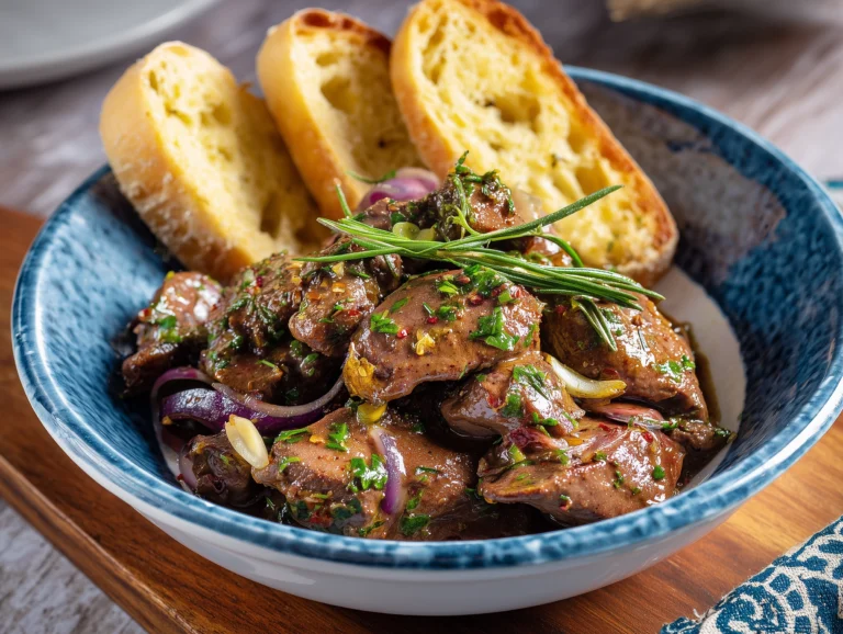 Easy Chicken Liver Recipe for Dinner.