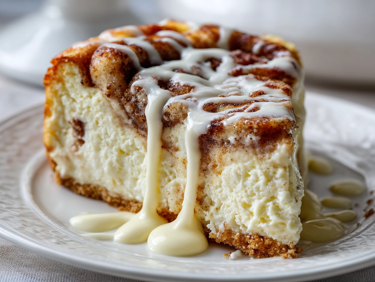 Easy Cinnamon Roll Cheesecake Recipe