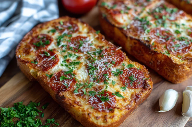 Garlic Bread Pizza Recipe