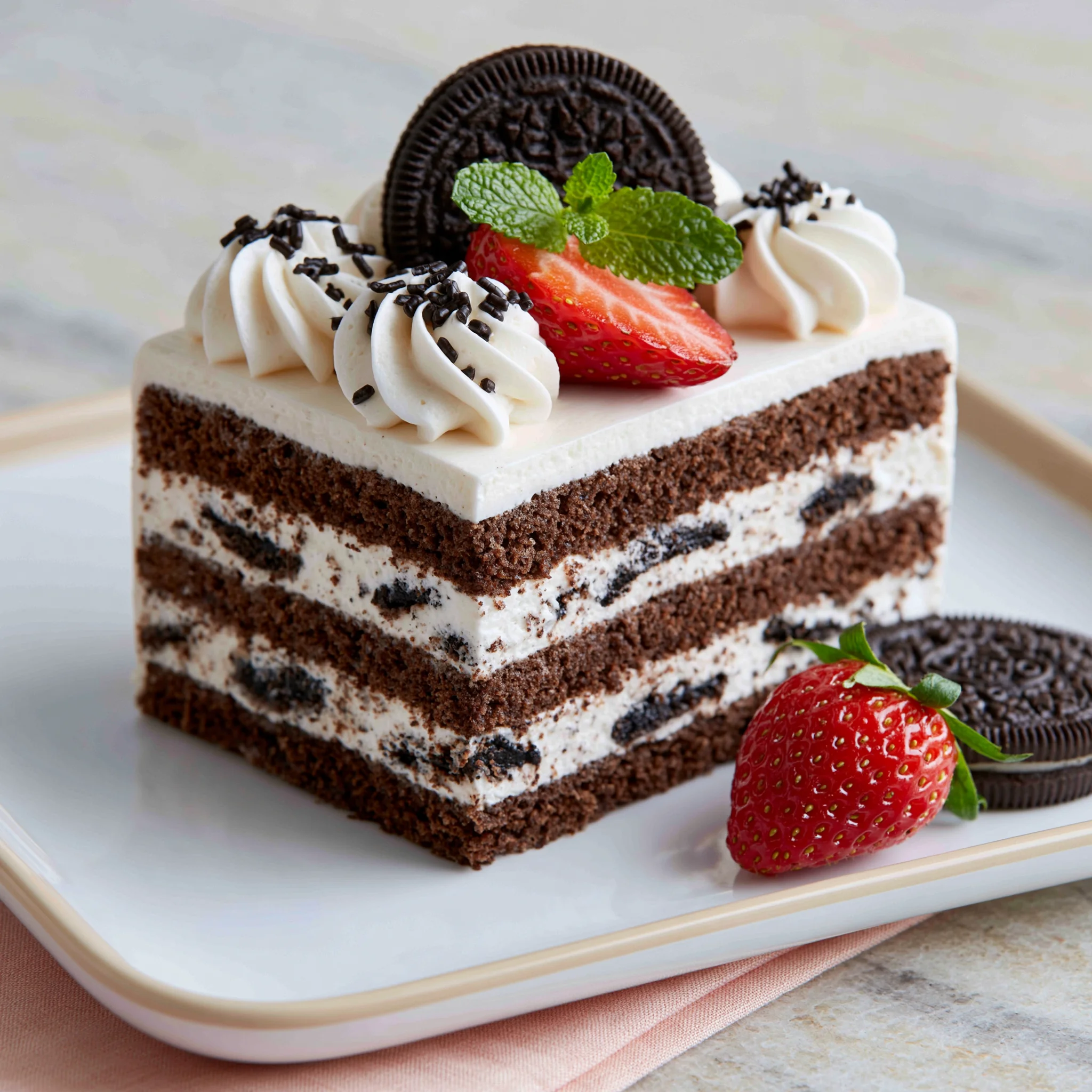 Oreo Cream Bento Cake