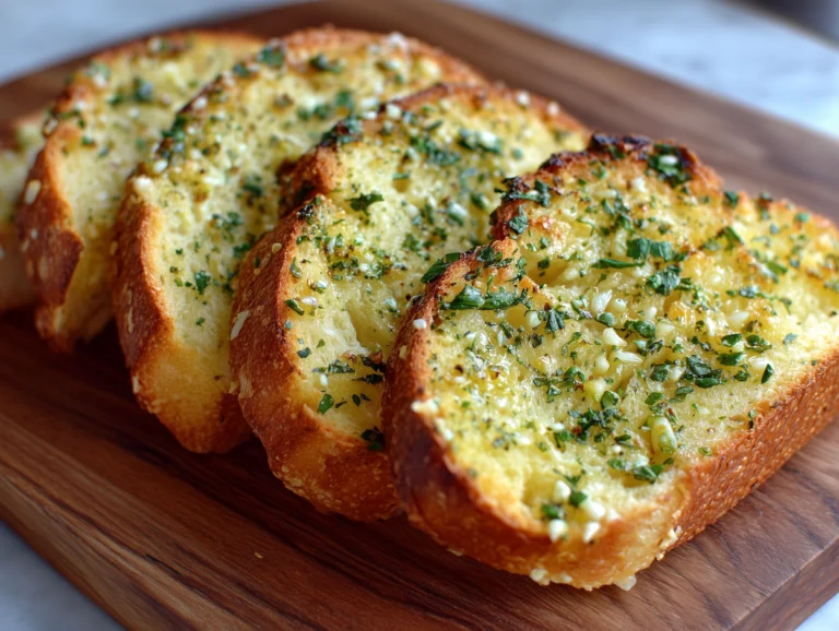 Quick Garlic Bread with Sliced Bread Recipe
