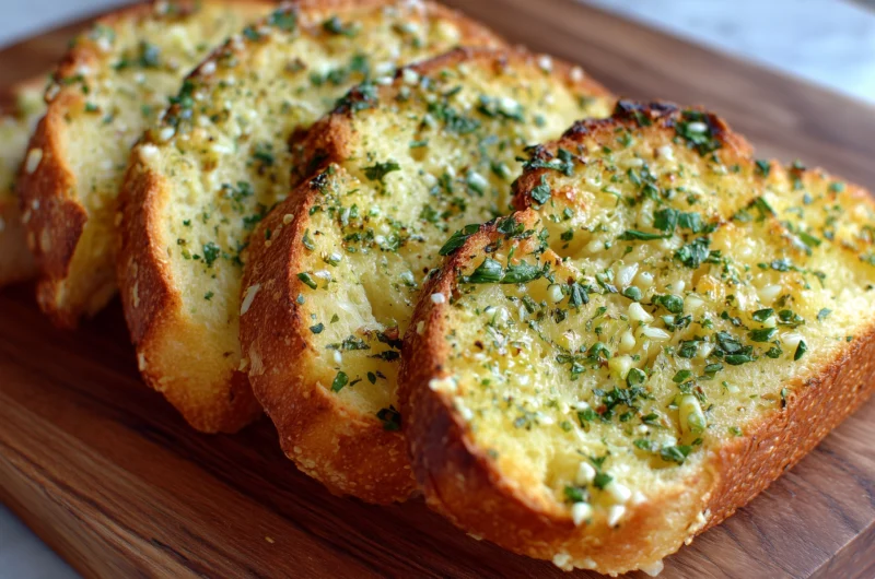 Quick Garlic Bread with Sliced Bread Recipe