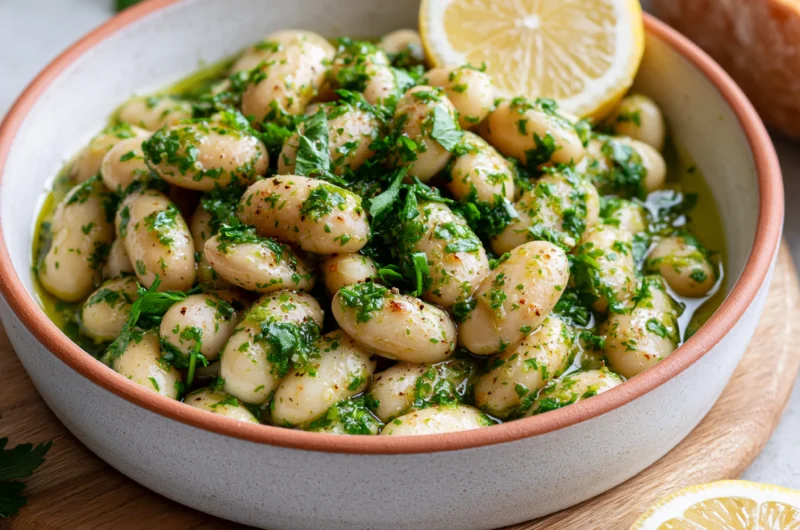 Simple Salsa Verde Cannellini Beans Salad