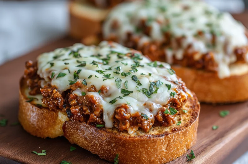 Simple Garlic Bread Sloppy Joes Recipe