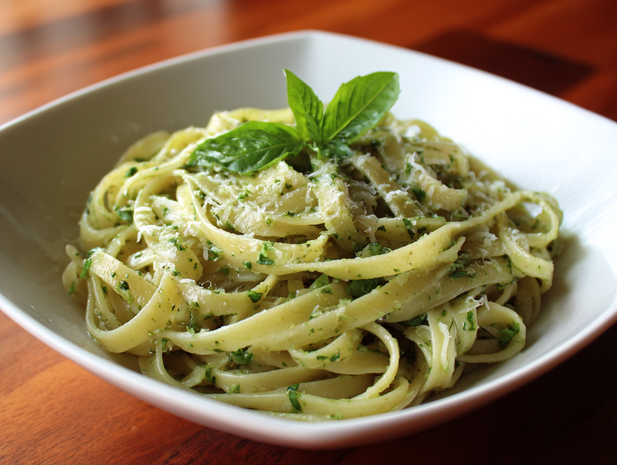 Simple Homemade Basil Pasta Recipe