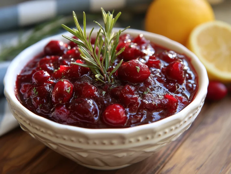 Simple Homemade Cranberry Sauce.