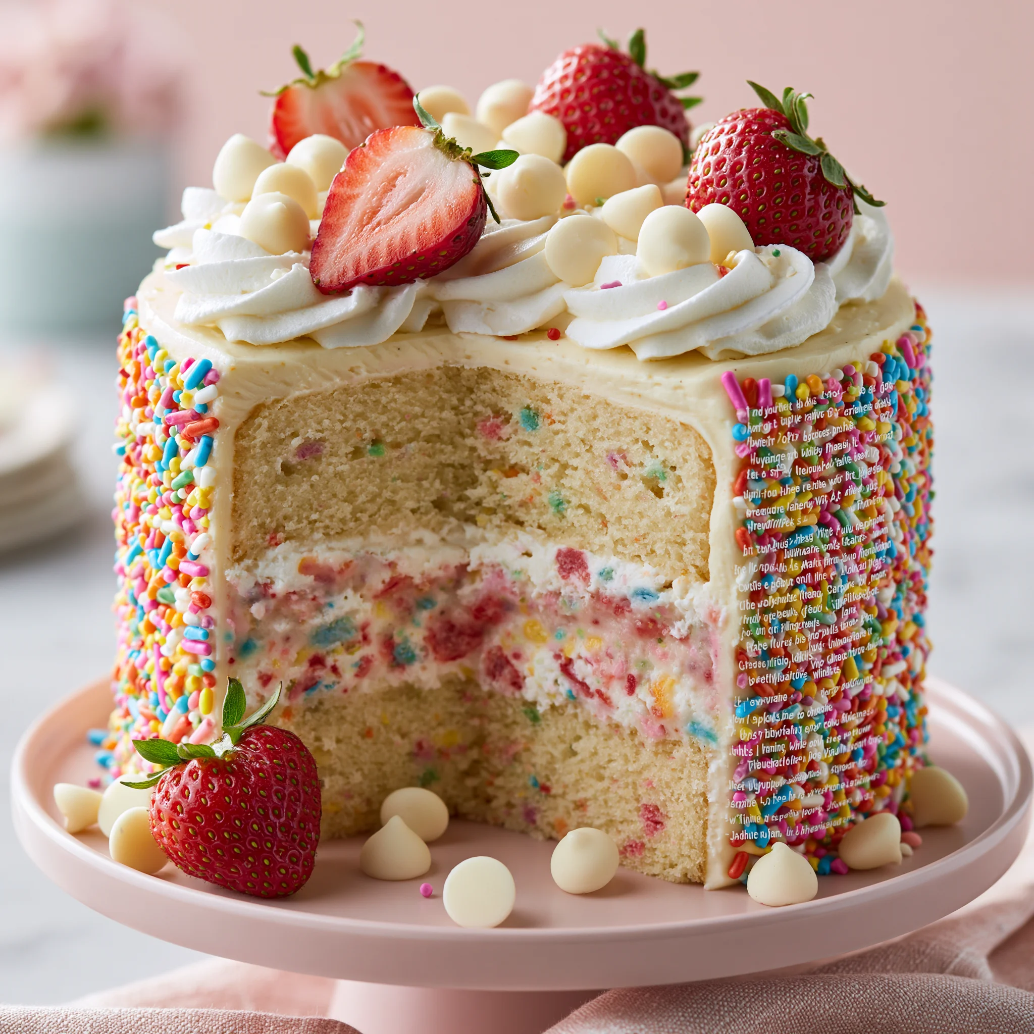 Sprinkle Funfetti Bento Cake