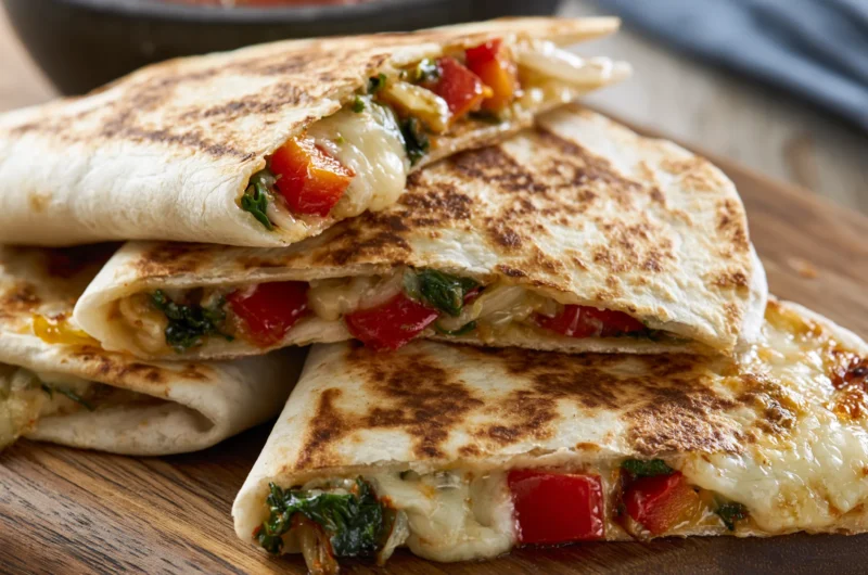 Cheesy Vegetable-Packed Quesadilla Recipe