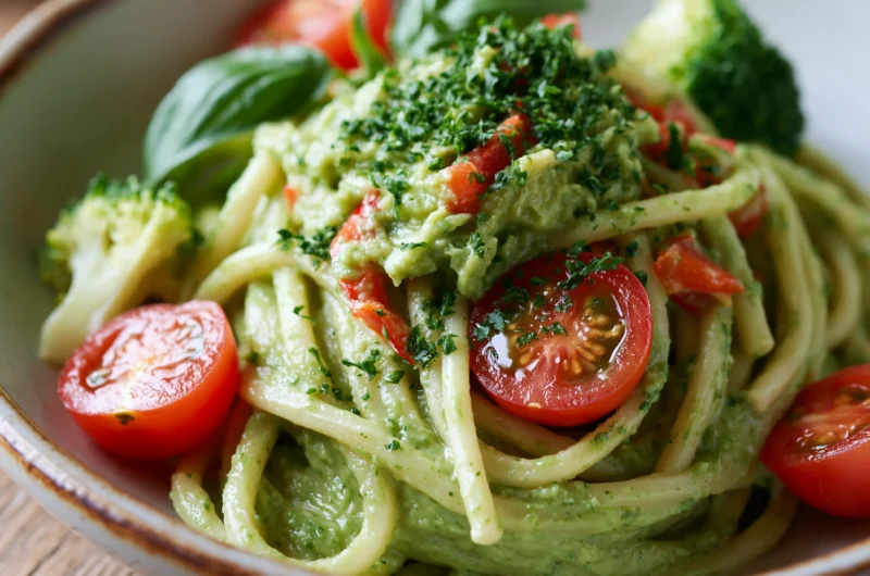 Easy & Creamy Avocado Pasta Vegan Recipe