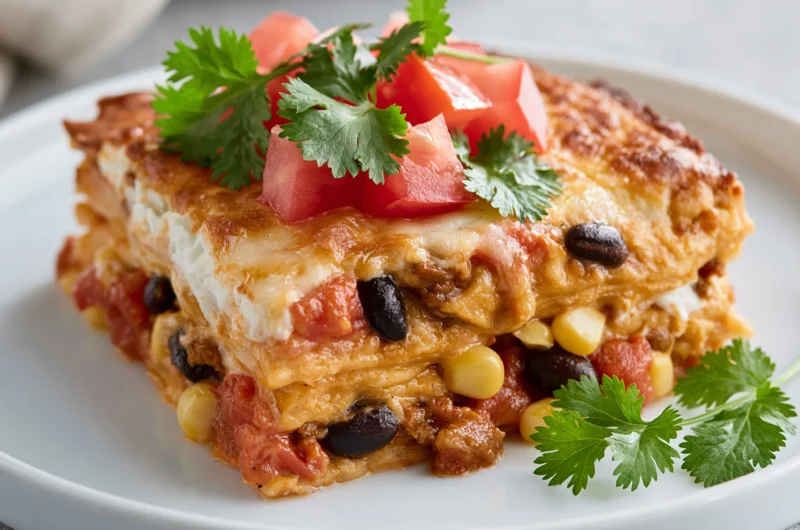 Healthy Vegetarian Mexican Lasagna Recipe