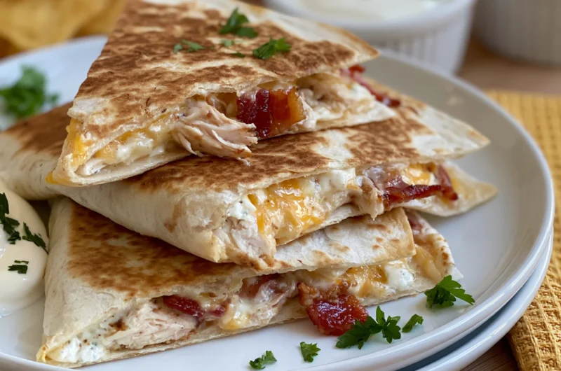 Loaded Chicken Bacon Ranch Quesadilla Dinner Recipe