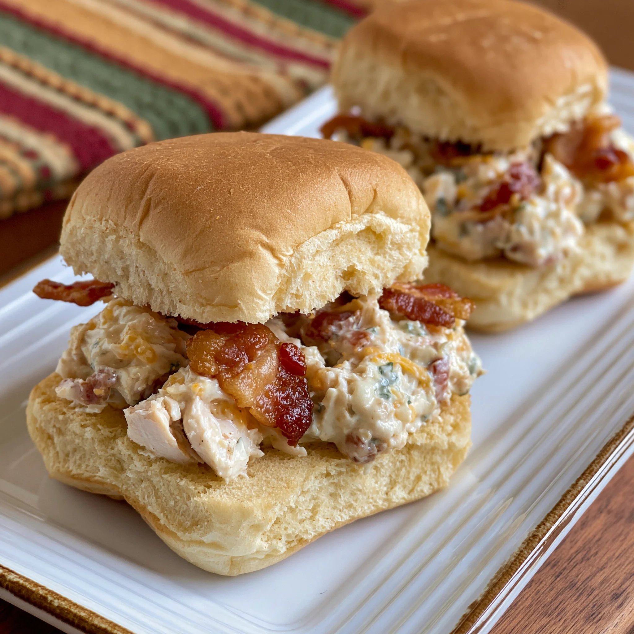 chicken bacon ranch sliders