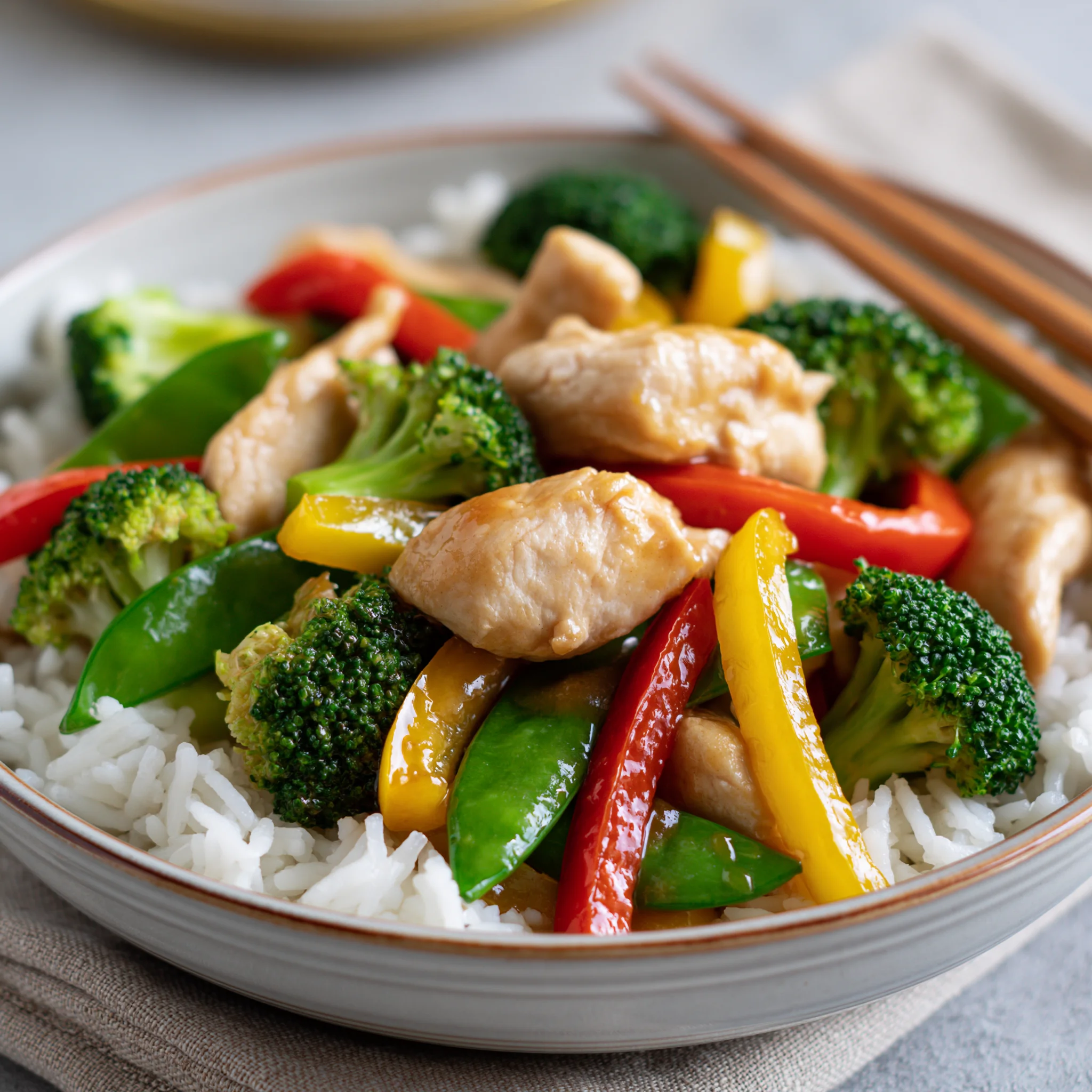 chicken stir fry with vegetables