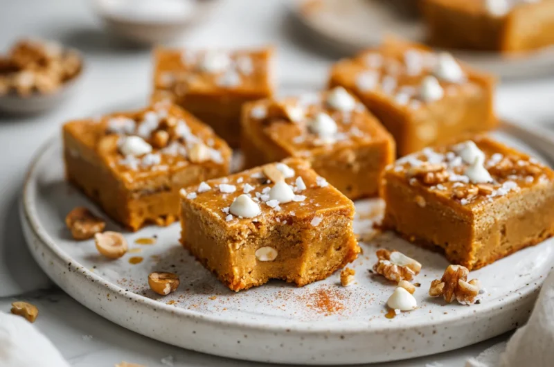 Delicious Chewy Chickpea Blondies Recipe
