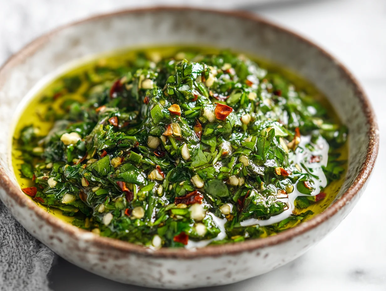 chimichurri sauce.