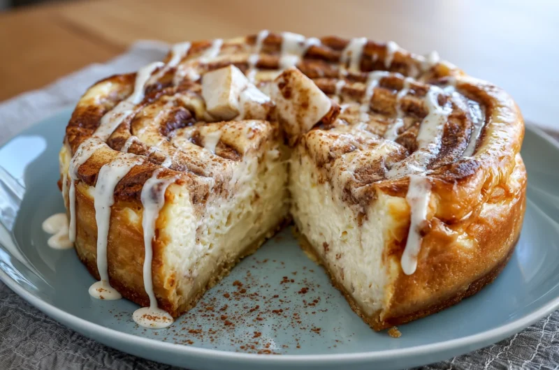 Cinnamon Roll Honey Bun Cheesecake Recipe