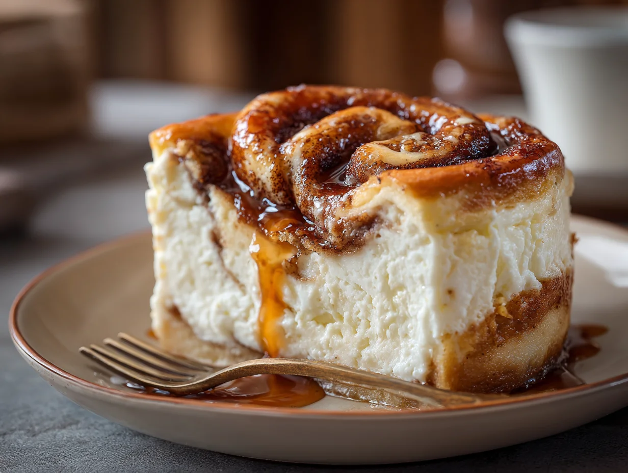 cinnamon roll honey bun cheesecake