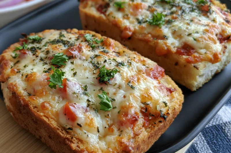 Easy Garlic Bread Pizza Recipe