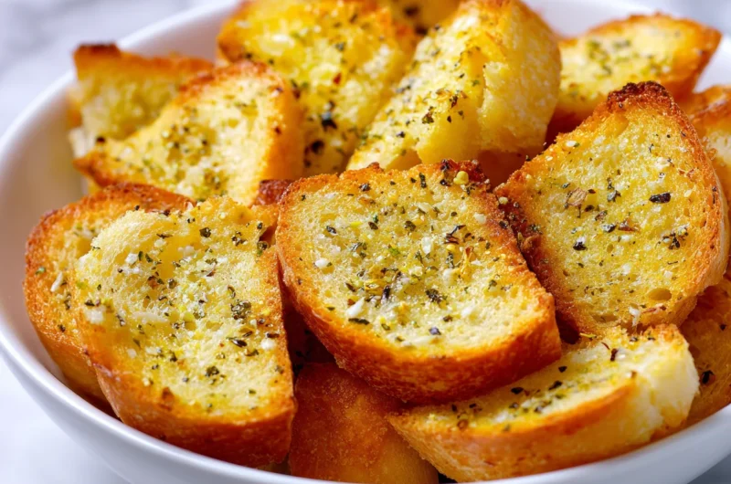 Quick Garlic Bread with Sliced Bread Recipe