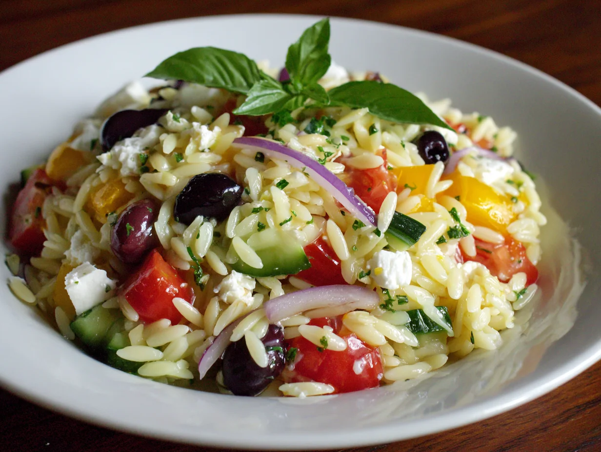 greek orzo salad