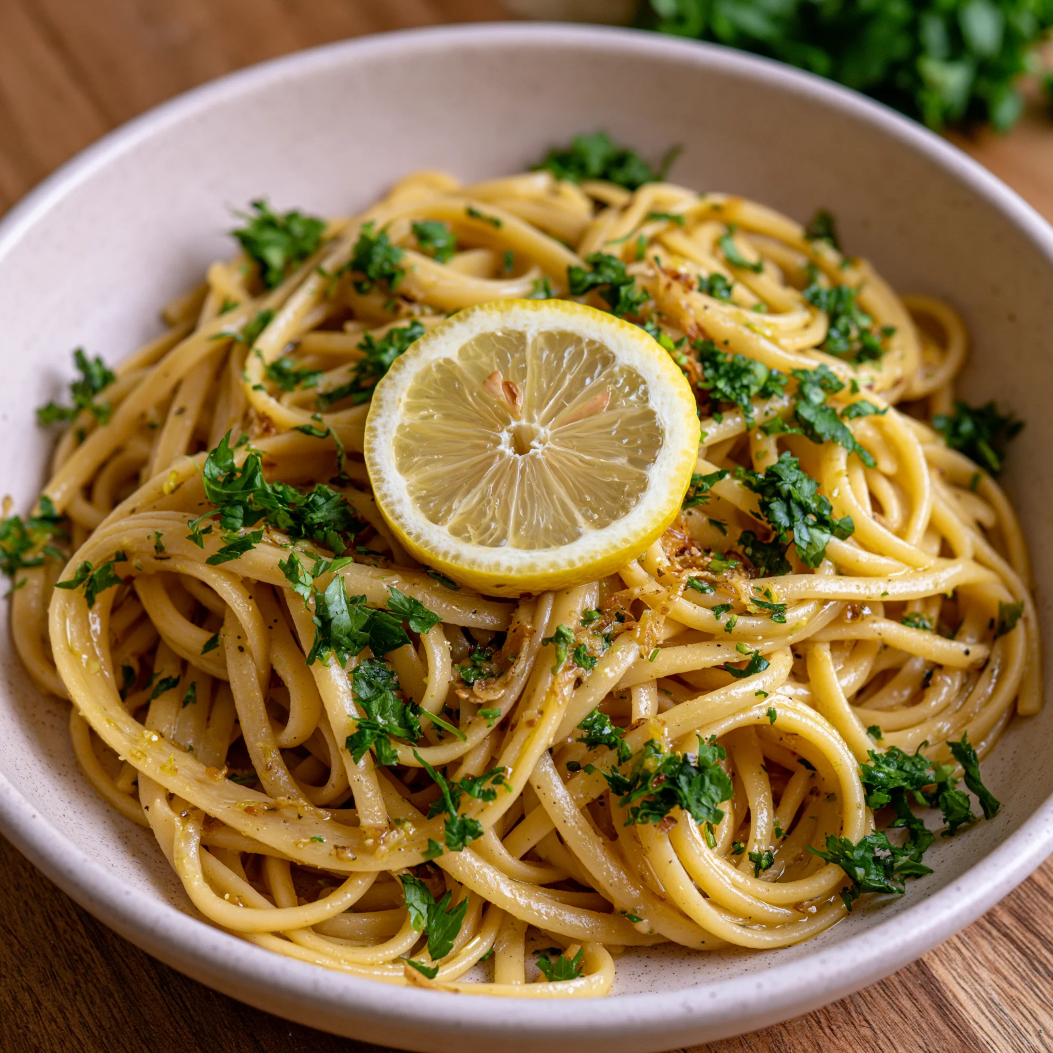 lemon garlic pasta