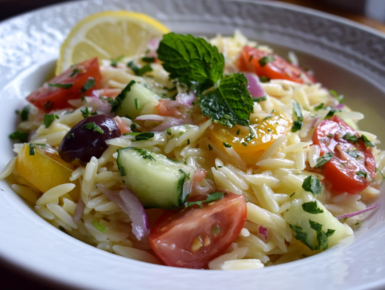 mediterranean orzo salad