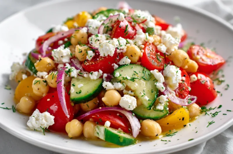 Delicious Mediterranean Chickpea Salad Recipe