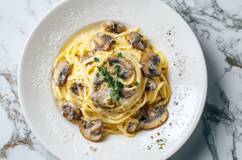 Perfectly Creamy Mushroom Pasta Recipe