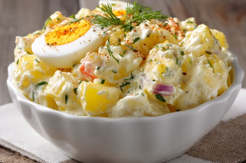 Easy Potato Salad Recipe with Egg