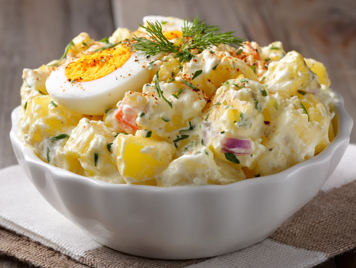 potato salad with egg