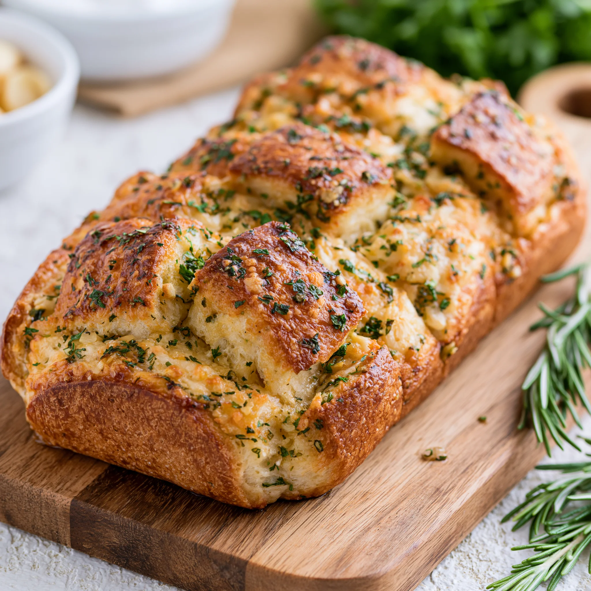 pull apart garlic bread
