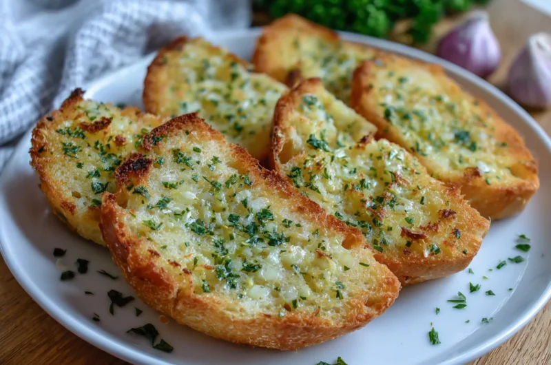 Crispy Sourdough Garlic Bread Recipe