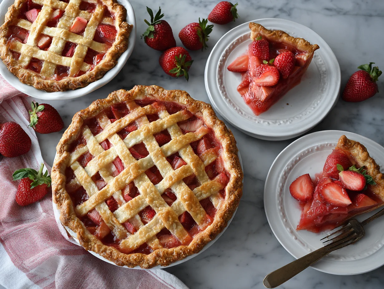 strawberry rhubarb pie
