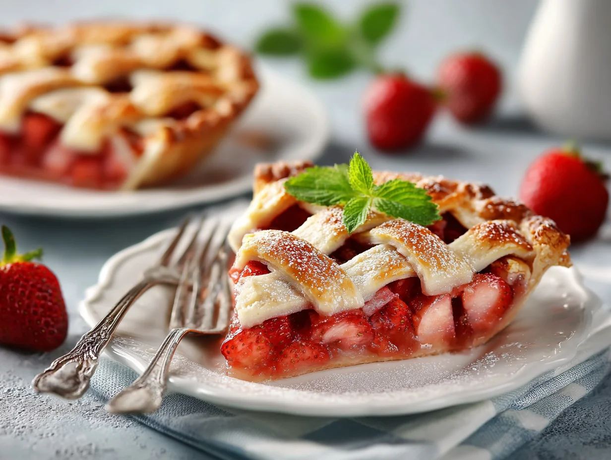 strawberry rhubarb pie