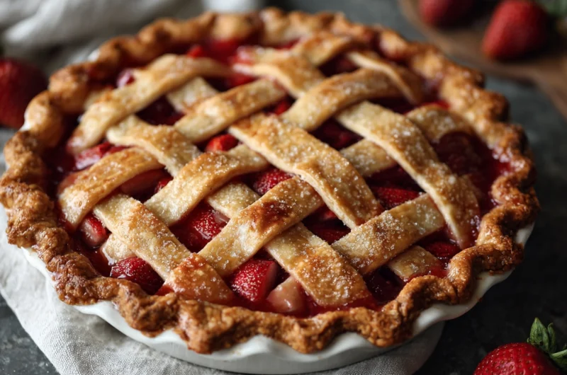 Strawberry Rhubarb Pie Recipe