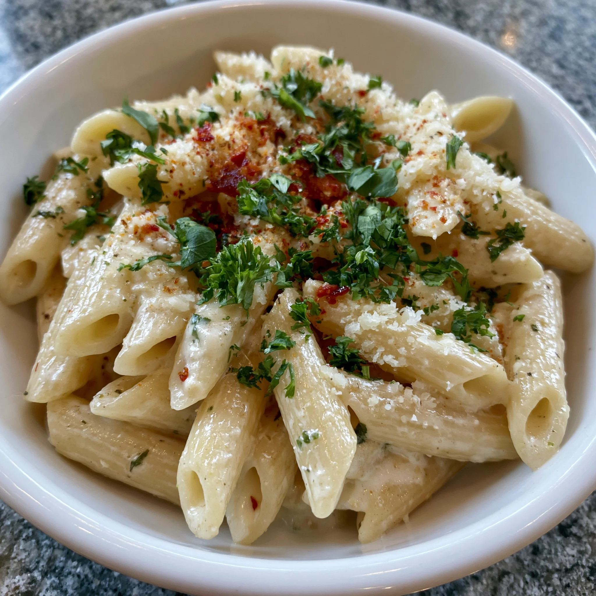 white sauce pasta