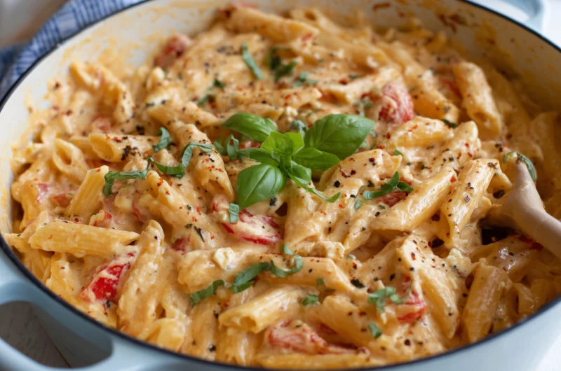 Creamy Baked Feta Pasta Recipe