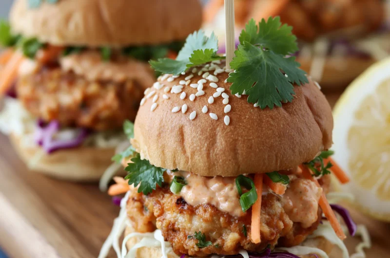 Crispy Bang Bang Chicken Sliders Recipe