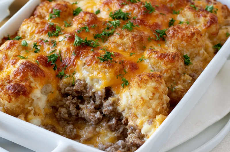 Classic Cheeseburger Tater Tot Casserole Recipe
