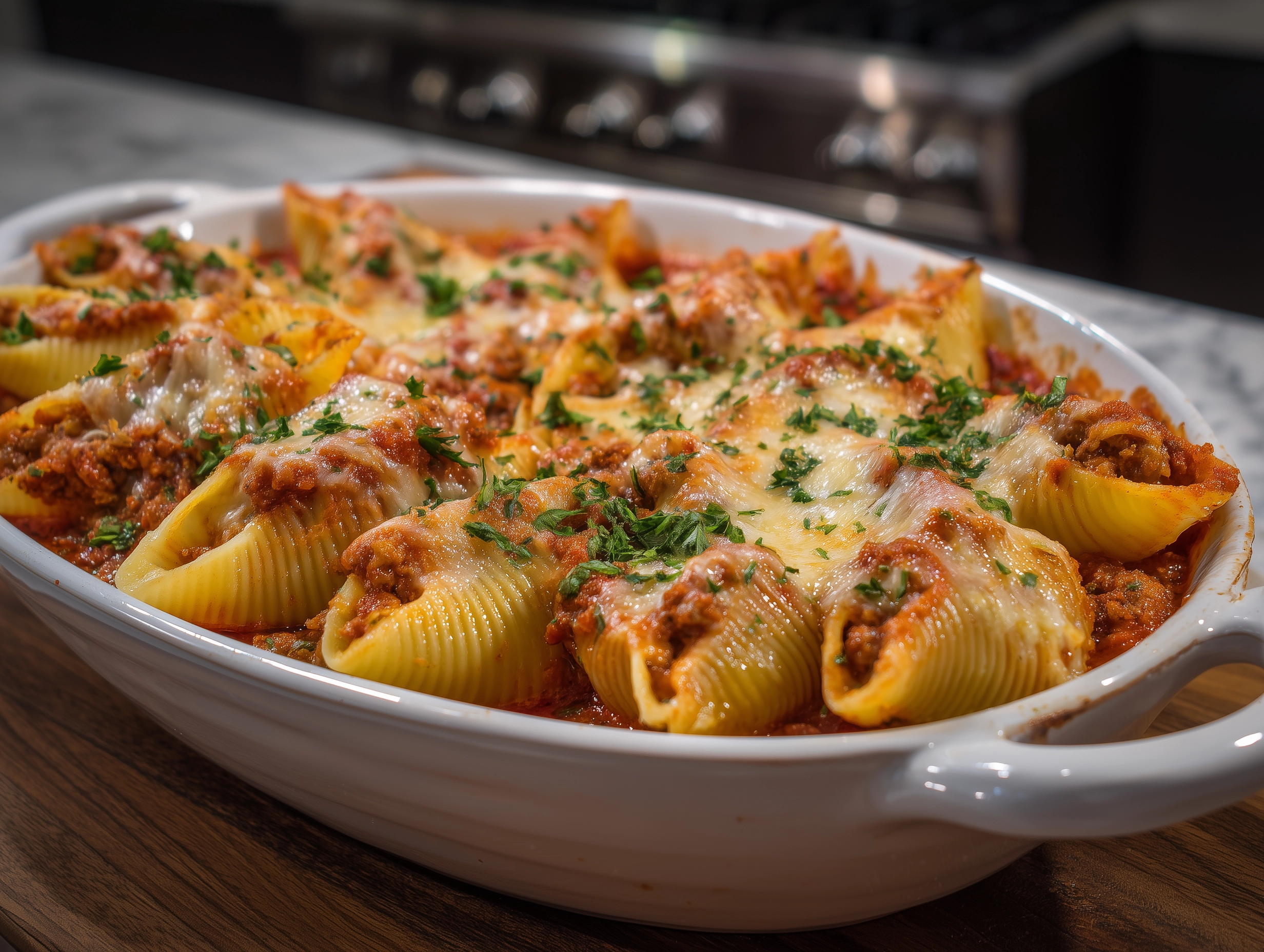 Easy Baked Stuffed Shells With Meat