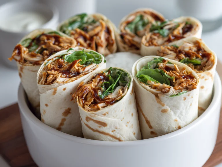 Garlic Chicken Wraps.