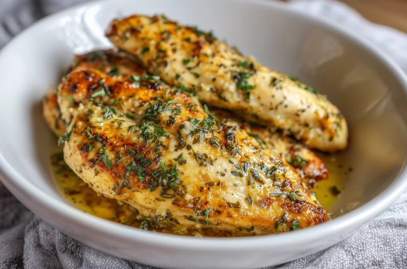 Juicy Garlic Parmesan Chicken Recipe