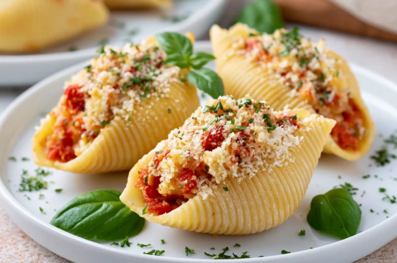 Baked Jumbo Pasta Shells Recipe