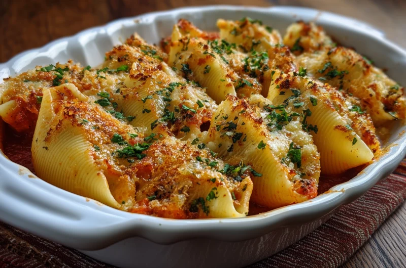Baked Jumbo Pasta Shells Recipe