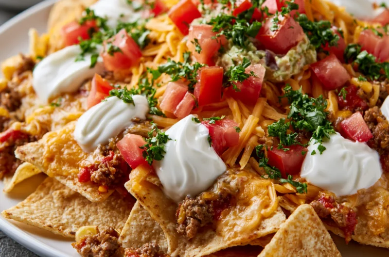 Loaded Cheesy Nachos Recipe
