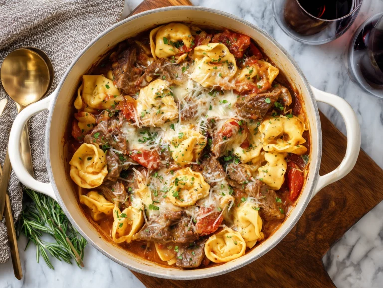 Hearty Steak and Cheese Tortellini Dinner