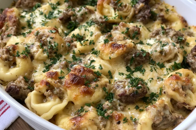 Hearty Steak and Cheese Tortellini Dinner
