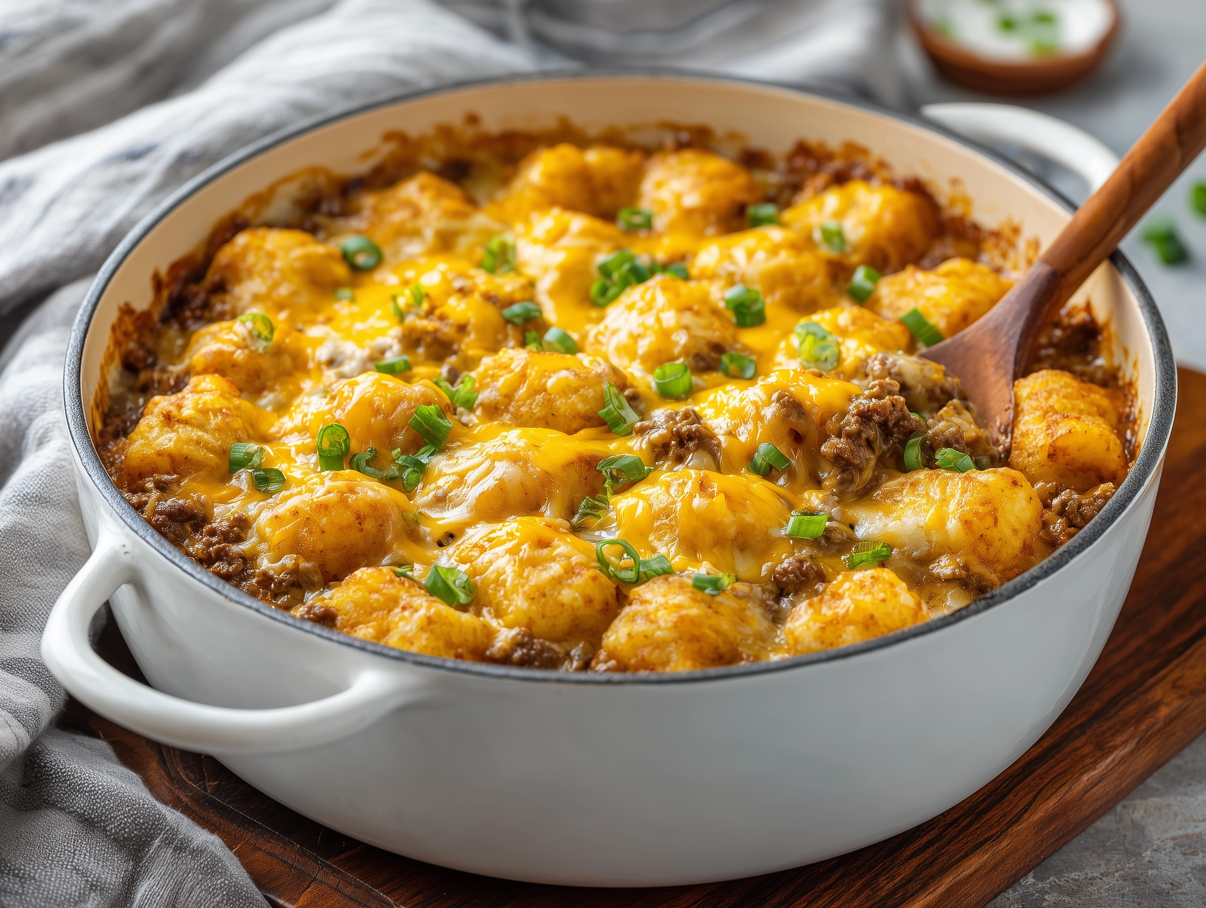 Hearty Tater Tot Casserole With Ground Beef Recipe
